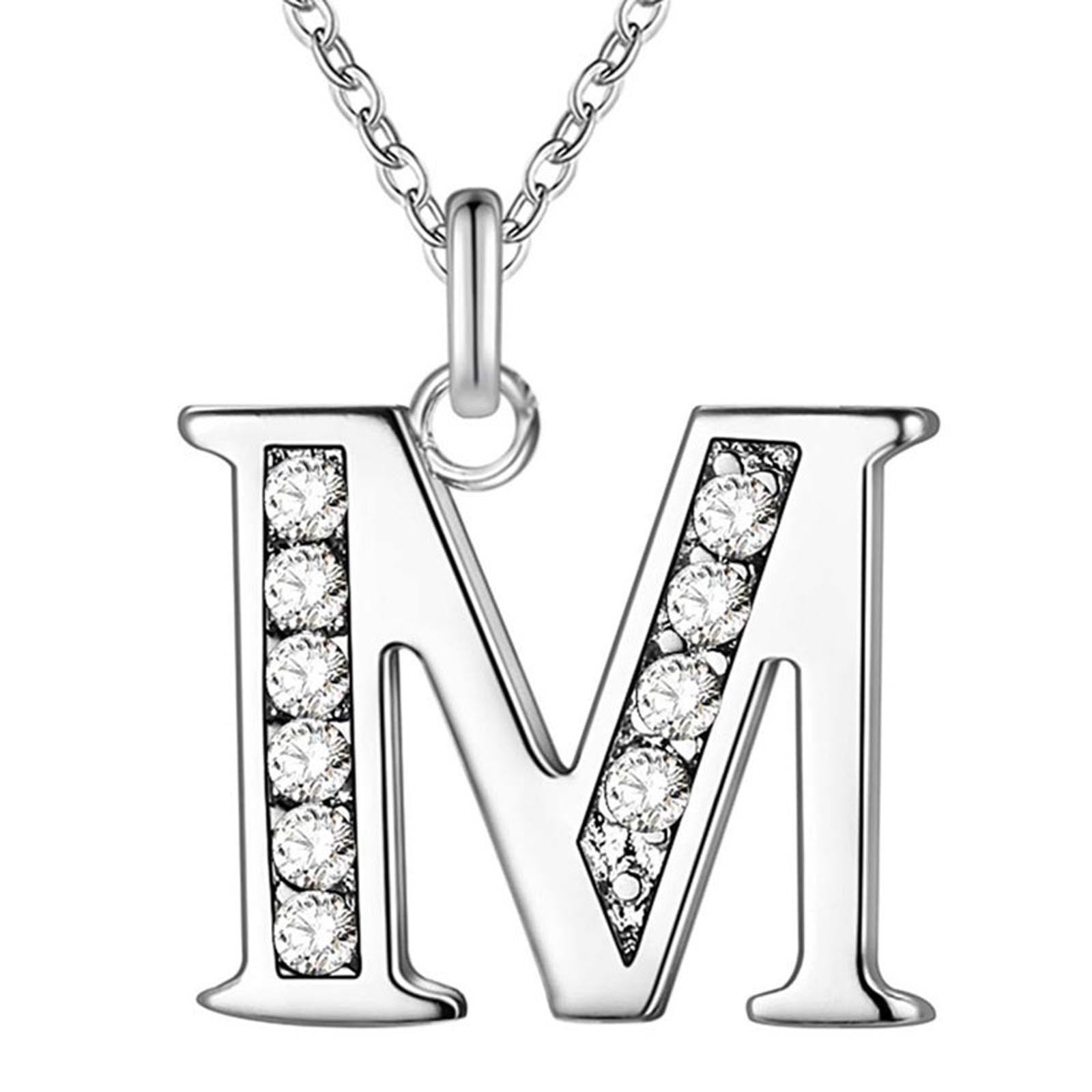 Buy Silver Square Initial Necklace Premium Stainless Steel Initial Letter  Pendant Necklaces Capital A Z Necklace Box Chain Charms Monogram Necklace  for Men Women Boyfriend Girlfriend Online at desertcartINDIA
